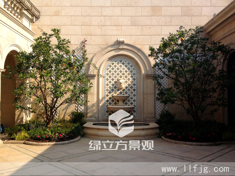 御园，法式庄园，法式花园，对称式花园设计，中庭设计，天井设计