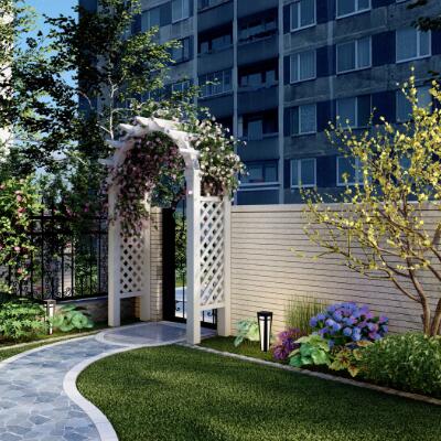 苏州庭院设计-首开如苑别墅庭院景观设计-苏州绿立方景观